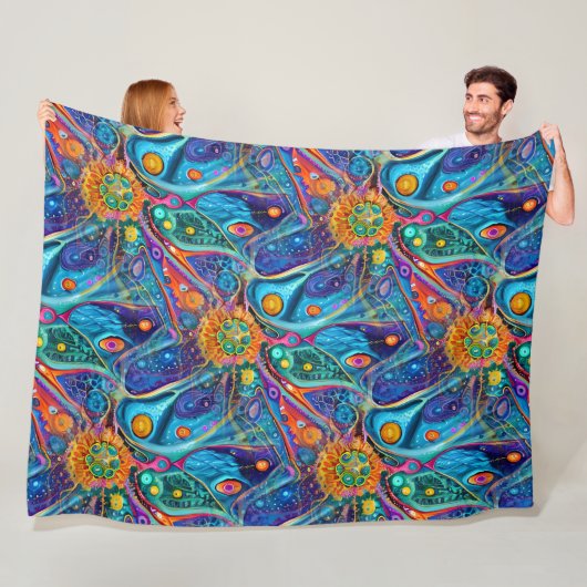 Art of Image Abstraction - nahtloses Muster 10 Fleecedecke (Beispiel)