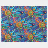 Art of Image Abstraction - nahtloses Muster 10 Fleecedecke (Vorderseite (Horizontal))