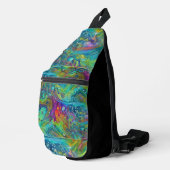 Art of Image Abstraction - nahtloses Muster 2 Crossbody Bag (Rechte Ecke)