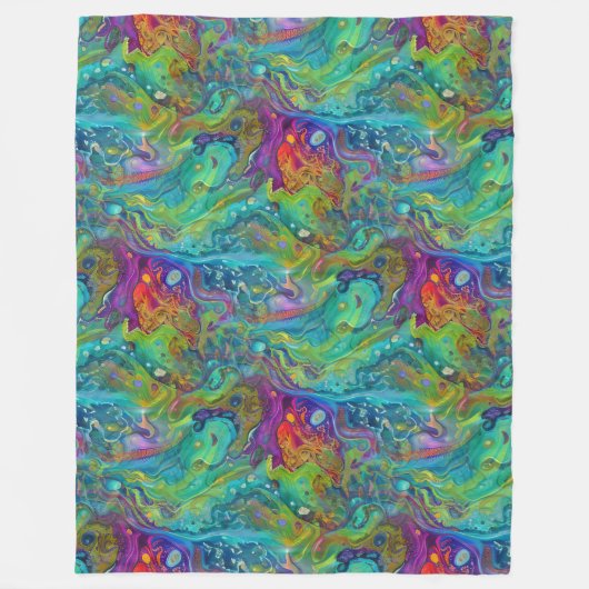 Art of Image Abstraction - nahtloses Muster 2 Fleecedecke (Vorderseite)