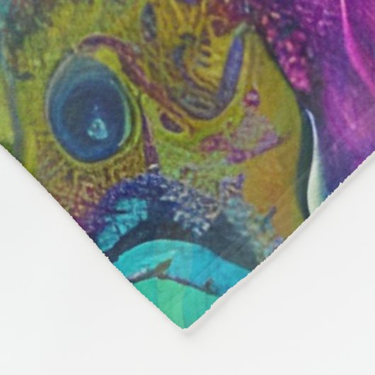 Art of Image Abstraction - nahtloses Muster 2 Fleecedecke (Ecke)