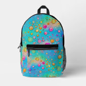 Art of Image Abstraction - nahtloses Muster 8 Bedruckter Rucksack (Vorderseite)
