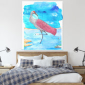 Art of Life Serie Künstlerkran | Funny Flaming Leinwanddruck (Insitu (Schlafzimmer))