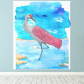 Art of Life Serie Künstlerkran | Funny Flaming Leinwanddruck (Insitu (Holzboden))