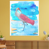 Art of Life Serie Künstlerkran | Funny Flaming Leinwanddruck (Insitu (Wohnzimmer))