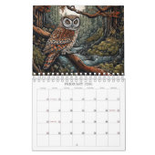 Art of Owls Wall Calendar Kalender (Feb 2026)