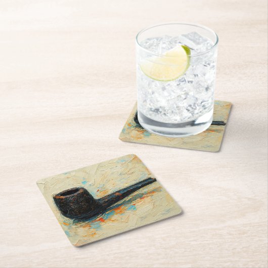 Art of Pipe (#10) Rechteckiger Pappuntersetzer (Vor Ort)