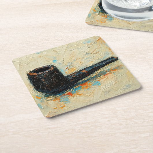 Art of Pipe (#10) Rechteckiger Pappuntersetzer (angewinkelt)