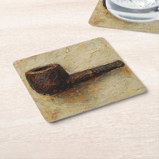 Art of Pipe (#13) Rechteckiger Pappuntersetzer (angewinkelt)