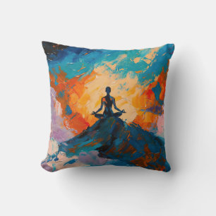 Art of Yoga (#4) Ölgemälde Kissen