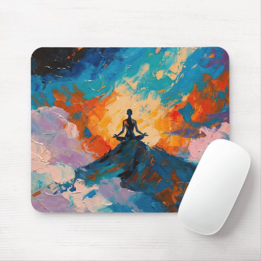 Art of Yoga (#4) Ölgemälde Mousepad (Mit Mouse)