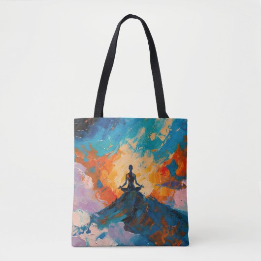 Art of Yoga (#4) Ölgemälde Tasche (Vorderseite)