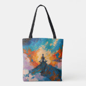 Art of Yoga (#4) Ölgemälde Tasche (Rückseite)