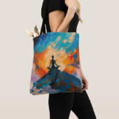 Art of Yoga (#4) Ölgemälde Tasche (Von Nahem)