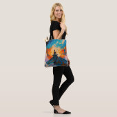 Art of Yoga (#4) Ölgemälde Tasche (Am Model)