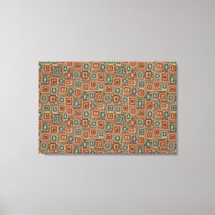 Art Old Tuch Patches Canvas Print Leinwanddruck