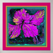 ART-ON-LEINWAND."Hibiskus Hovering" Poster (Vorne)