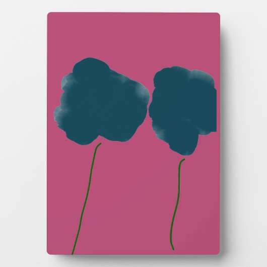 Art on Trees with red background Fotoplatte