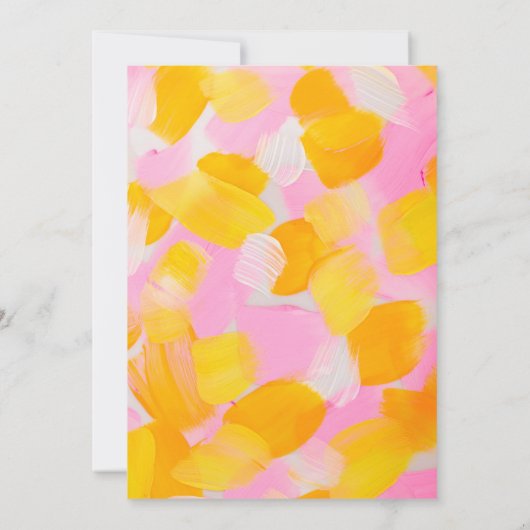 Art Paint Birthday Party Girl Einladung (Rückseite)