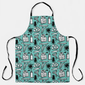 Art Paint Brushs and Objects Pattern Artist Schürze (Vorderseite)