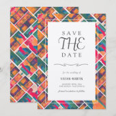 Art Paint Colorado Modern Save the Date Einladung (Vorne/Hinten)