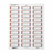 Art Paint Colorful Modern Wedding Rücksendeadresse (Vorne)