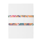 Art Paint Colorful Moderne Abstrakte Hochzeit Einladungsbanderole (Rückseitenbeispiel)