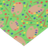 Art Paint Palette Kid's Birthday Artist Tischdecke (Schrägansicht)