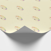 Art Paint Palette Muster Geschenkpapier (Ecke)