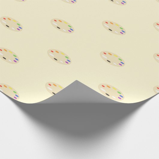Art Paint Palette Muster Geschenkpapier (Ecke)