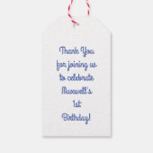 Art Paint Palette Niedlich 1. Geburtstag Party Geschenkanhänger (Rückseite)