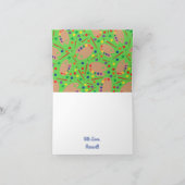 Art Paint Palette Niedlich 1. Geburtstag Party Karte (Innenseite)