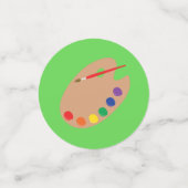 Art Paint Palette Niedlich 1. Geburtstag Party Konfetti (Klein Vorderseite)