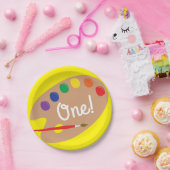 Art Paint Palette Niedlich 1. Geburtstag Party Pappteller (Party)