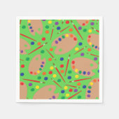Art Paint Palette Niedlich Kid's Birthday Party Serviette (Vorderseite)