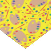 Art Paint Palette Niedlich Kid's Birthday Party Tischdecke (Schrägansicht)