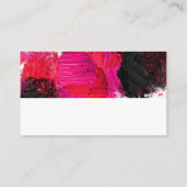 Art Paint Stroke Background Visitenkarte (Rückseite)