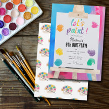 Art Painting Craft Artist Paint Birthday Theme