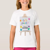 Art Painting Craft Artist Paint Birthday Theme T-Shirt (Vorderseite)