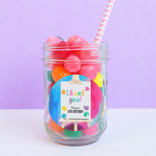 Art Painting Craft Künstler Paint Birthday Vielen  Runder Aufkleber
