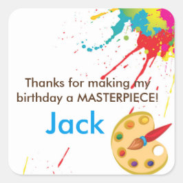 Art Painting Gastgeschenk Goodie Taschen Aufkleber