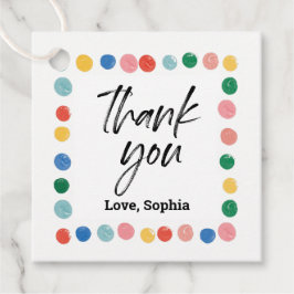 Art Painting Geburtstagsparty Danke Ihnen für Tags Geschenkanhänger