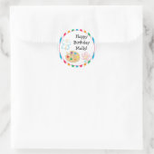 Art Painting Geburtstagsparty Sticker (Tasche)