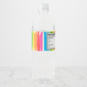 Art Painting Geburtstagsparty Wasser Flaschen Labe Wasserflaschenetikett (Rückseite)
