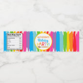 Art Painting Geburtstagsparty Wasser Flaschen Labe Wasserflaschenetikett (Einzelnes Label)