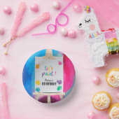 Art Painting Künstler Paint Birthday Thema Pappteller (Party)