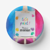 Art Painting Künstler Paint Birthday Thema Pappteller (Vorderseite)