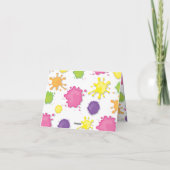 Art Painting Party Vielen Dank Anmerkungen Dankeskarte (Rückseite)