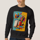 Art Painting Pop Painter Mom 3 Sweatshirt (Vorderseite)