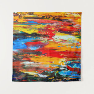 Art painting with vorlage:knifeblack,paris,red,whi wandteppich